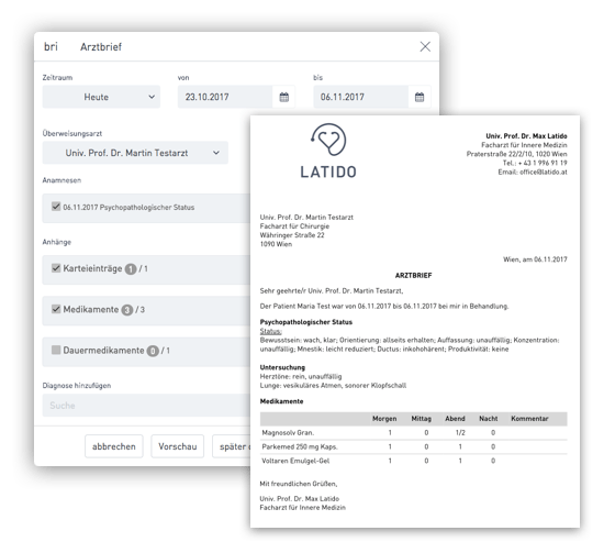 Integrierte Patientenkartei In Der Arztsoftware | Latido