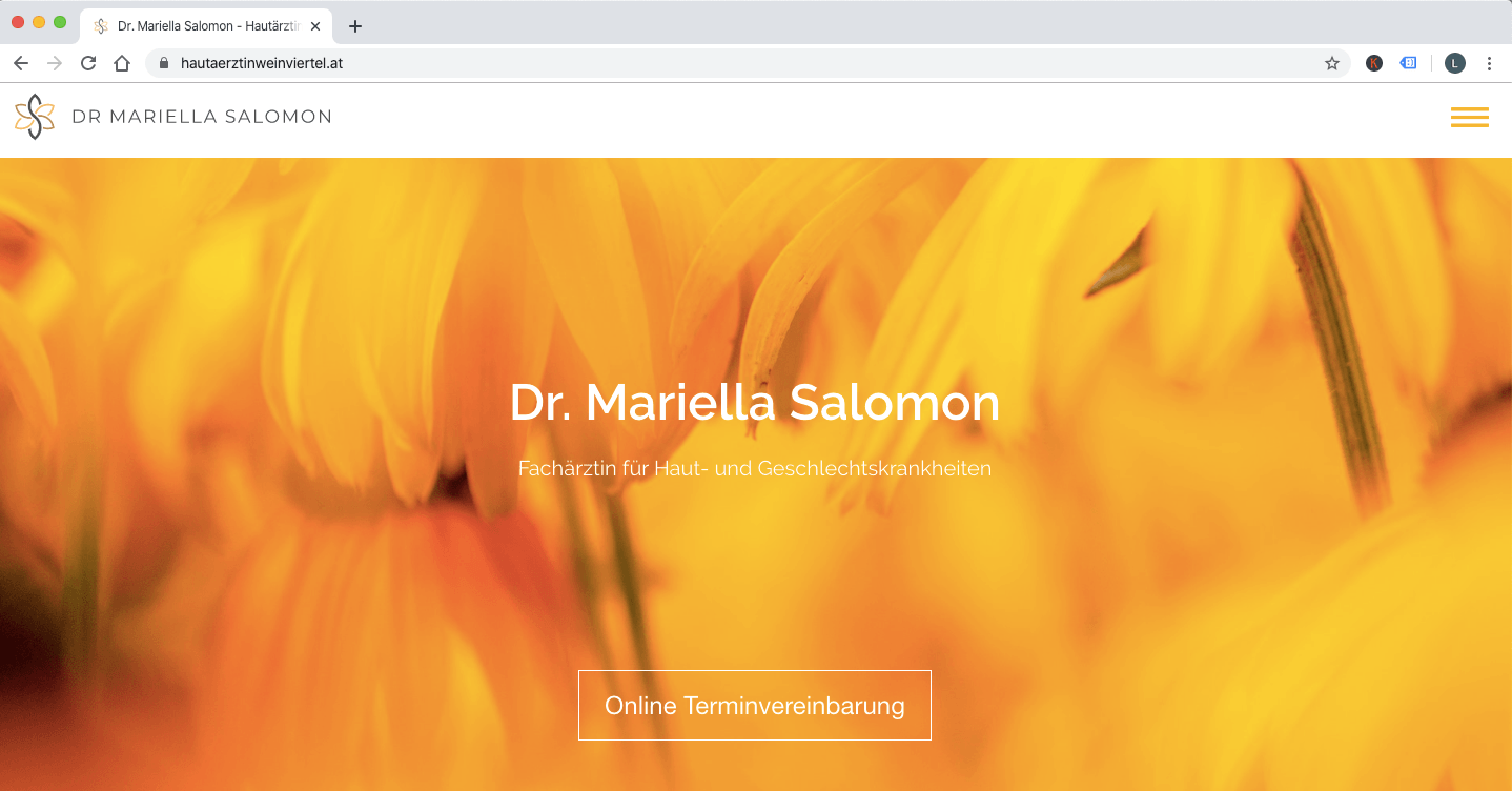 Online-Terminvereinbarung Dr. Mariella Salomon